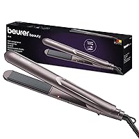 Beurer HS 15 Hair Straightener with Ceramic Coating for Soft Hair, Fast Heating & Automatic Safety Shut Off After 30 Minutes
