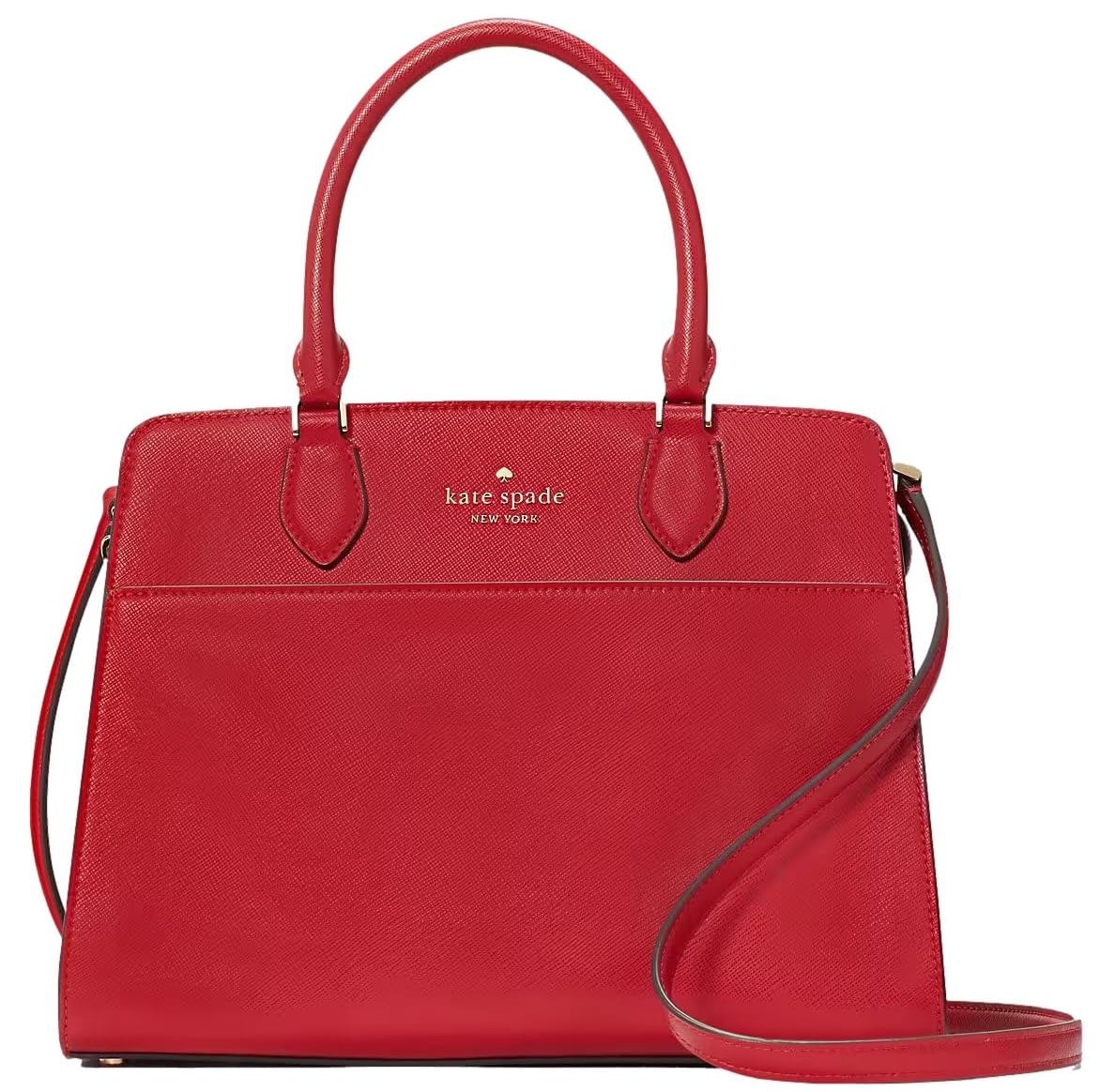 Kate Spade New York Madison Medium Satchel Saffiano Leather Handbag