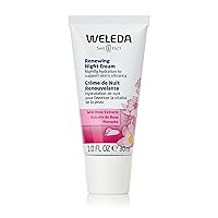 Weleda Renewing Night Face Cream, 1 Fluid Ounce, Plant Rich Moisturizer with Wild Rose, Peach Kernel and Sweet Almond Oils