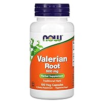 Now Foods Valerian Root, 500 mg, 100 Veg Capsules