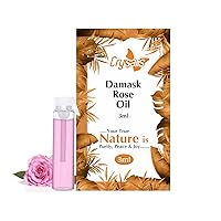 Crysalis Damask Rose Oil (Rosa × damascena) - 3ml for Aroma & diffusers, Skincare & haircare - Fragrant Essence