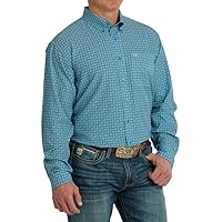 Cinch Western Shirt Mens L/S Arena Flex Printed Button MTW1862026