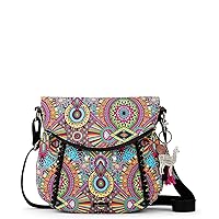 Sakroots Crossbody Bag in Eco-Twill, Multifunctional Purse with Adjustable Strap & Zipper Pockets