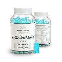 Body Studio Cosmeceuticals Natural Skin 3000 mg Glutathione Gummies with Vitamin B6 and B12 for Flawless Skin