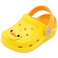 Girls Comfort Clogs Kids Slip On Garden Shoes Boys Lightweight Beach Pool Slide Sandals Shower Slipper (Toddler/Little Kids)