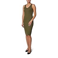 Laundry by Shelli Segal Women's Racer Back Tank Dress with Button Detail