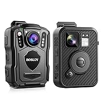 BOBLOV Bundle Deal, M5 2K Body Camera 1440P Body Mounted Camera and F2 128GB Body Worn Camera, GPS WiFi Enabled