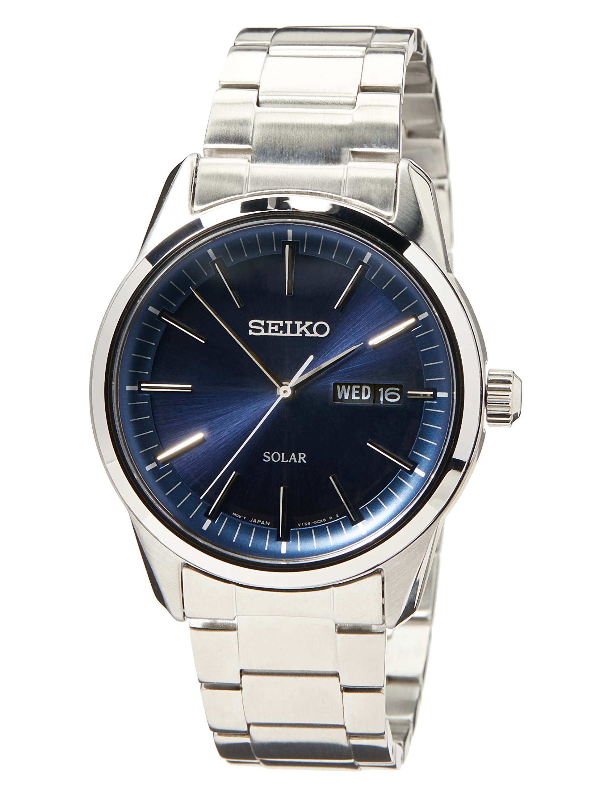 Seiko Herren-Uhr Quarz Edelstahl mit Edelstahlband