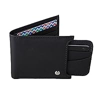 NOVICA Handmade Leather Wallet Men's Black with Removable Card Case Mexico 'Nocturnal Trail Blazer'