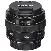 Canon EF 50mm f/1.4 USM Standard & Medium Telephoto Lens for Canon SLR Cameras - Fixed (Renewed)