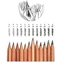 Natural Cedar Artist Sketch Pencil 12 Pencils Per Box (B)