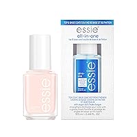 Essie Nail Polish Natural Mani Kit, Ballet Slippers, Sheer Pink Nail Polish + Essie All-In-One Base Coat +Top Coat + Strengthener, Gifts For Women And Men, 0.46 Fl Oz Each