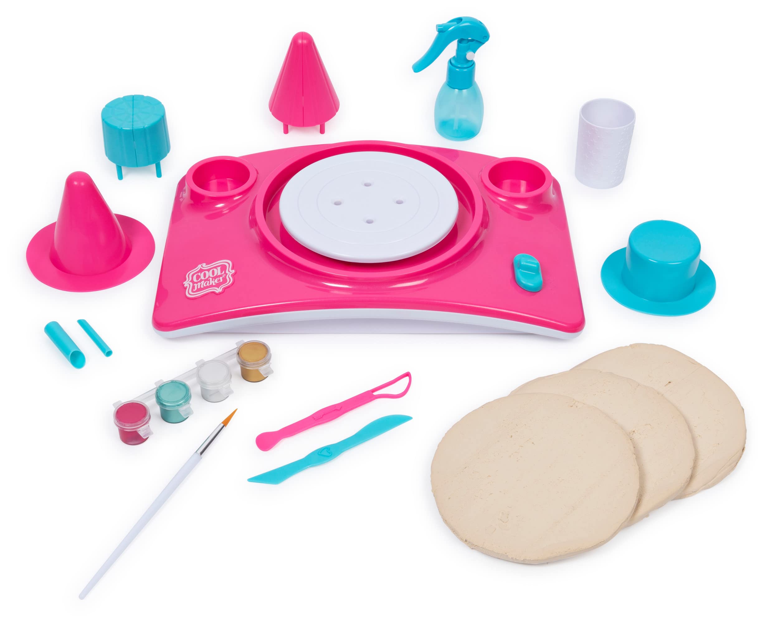 Cool Maker - Pottery Studio, Clay Pottery Wheel Craft Kit for Kids Age 6 and Up