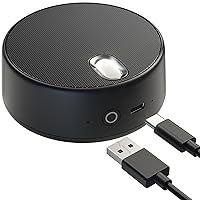 ROFALL USB Computer Speaker with Microphone, PC Laptop Speaker with Microphone, 3 Sound Modes, Hands-Free Calling, Enhanced Voice Recording, Compatible with Zoom for Personal Calls and