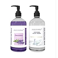 Combo Of Lavender And Natural Body Wash For Soft And Smooth Skin (300 ML) - PZ-23