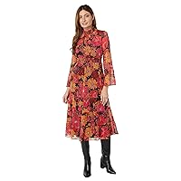 Donna Morgan Women's Long Sleeve Fall Dress Event Guest of Occasion Workwear
