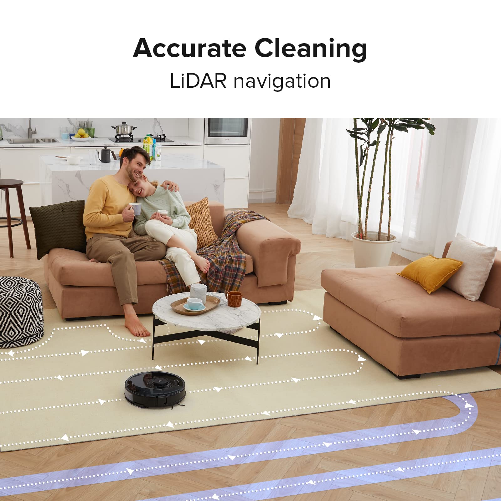 roborock S7 Robot Vacuum and Mop, 2500PA Suction & Sonic Mopping, Robotic Vacuum Cleaner with Multi-Level Mapping, Mop Floors and Vacuum Carpets in One Clean, Perfect for Pet Hair