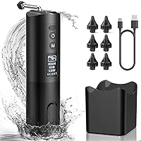 Ear Wax Removal- Water Powered Ear Cleaner with 6 Reusable Replacement Tips & Clear LED Display with 3 Pressure Modes, Electric Ear Cleaning Kit Waterproof, Safe and Effective