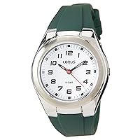 Lorus Unisex Analogue Quartz Watch with Silicone Strap RRX85GX9, Green, Strap.