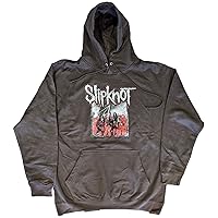 Slipknot Hoodie Self-Titled Band Logo Official Unisex Grey Pullover
