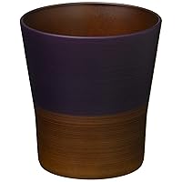 Cano 73968 Lacquered Free Cup, Eggplant Navy Blue, 9.5 fl oz (280 ml), Traditional Japanese Color