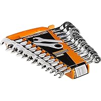 GEARWRENCH Open End Ratcheting Metric Wrench Set 12 Pc., 12 Point - 85597