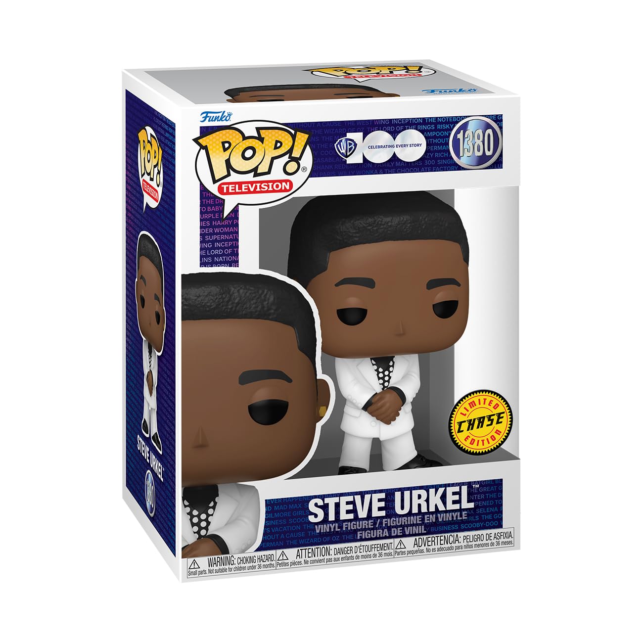 Funko Pop! TV: WB 100 - Family Matters, Steve Urkel with Chase (Styles May Vary)