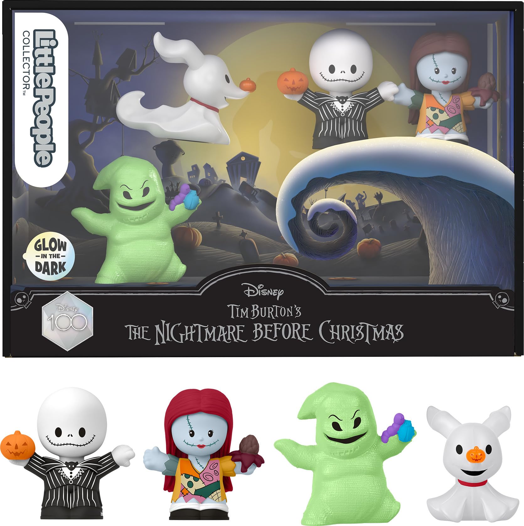 Little People Collector Disney Tim Burton’S The Nightmare Before Christmas Special Edition Set For Adults And Fans, 4 Figures