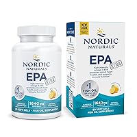 EPA Xtra, Lemon - 60 Soft Gels - 1640 mg Omega-3 - High-Intensity EPA Formula for Positive Mood, Heart Health & Healthy Immunity - Non-GMO - 30 Servings