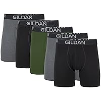 Gildan Men's Underwear Cotton Stretch Boxer Briefs, Multipack