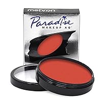Mehron Makeup Paradise Makeup AQ Pro Size | Stage & Screen, Face & Body Painting, Special FX, Beauty, Cosplay, and Halloween | Water Activated Face Paint & Body Paint 1.4 oz (40 g) (Coral)