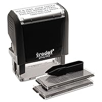 Printy Economy Self-Inking Do It Yourself, Customizable Message or Address Stamp, Impression Size: 3/4 x 1-7/8 Inches, Black (5915) (USS5915)