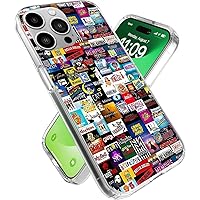 for Broadway Show Logo Collage Phone Case Compatible with iPhone 13 Mini Cover Slim Soft Anti-Scratch Transparent