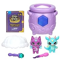 Magic Mixies Mixlings Tap & Reveal Cauldron 2 Pack, Magic Wand Magic Power and Surprise Reveal on Cauldron, for Kids Aged 5 and Up (Styles May Vary), Multicolor