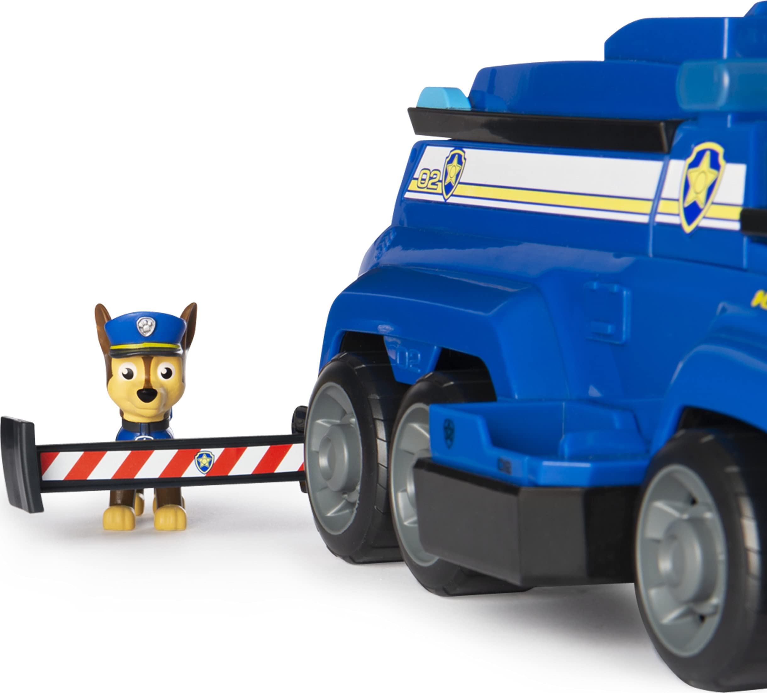 Paw Patrol, Chase’s Total Team Rescue Police Cruiser Vehicle with 6 Pups, for Kids Aged 3 and Up