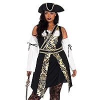 Leg Avenue Women's Black Sea Sexy Buccaneer Pirate Costume