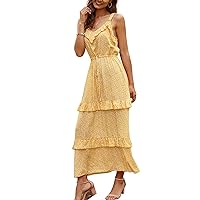 Women Summer Casual Sleeveless Long Dresses