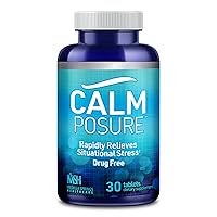 Situational Stress Relief 30 CT – Anti Stress Supplements/Stress Pills/Calm Supplement for Quick Relief fr. Situational Stress -Side Effect-Free Calming Supplements for Adults w/ Magnesium & Vitamin C