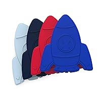 Buddies Reusable Ice Packs - Slim Ice Packs for Lunch Boxes, Lunch Bags, and Coolers - Multicolored 4-Pack (Rocket)