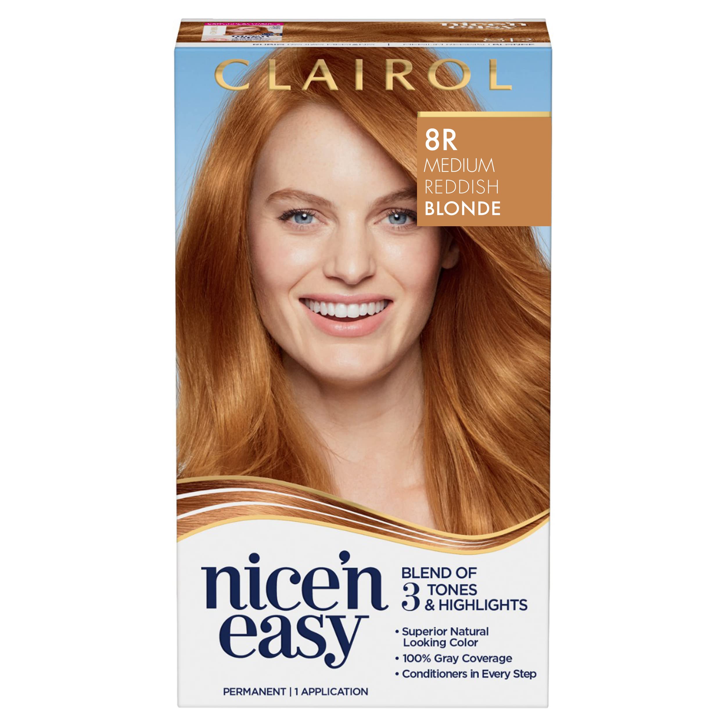 Mua Clairol Nice'n Easy Permanent Hair Dye, 8R Medium Reddish Blonde Hair  Color, Pack of 1 trên Amazon Mỹ chính hãng 2023 | Fado