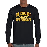 in Trump We Trust 2024 Long Sleeve T-Shirt Donald My President MAGA First Make America Great Again Republican FJB