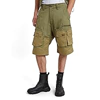 Gestaró P-35T Men's Relaxed Cargo Short Shorts, Relaxed Fit, Compact bitt canvas r/sage, W27
