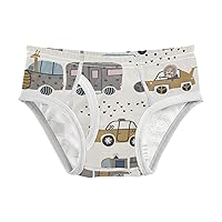 Vehicle Boys' Briefs Animal Driver Vehicle Kid Underwear Little Child Underpants, 2-8T