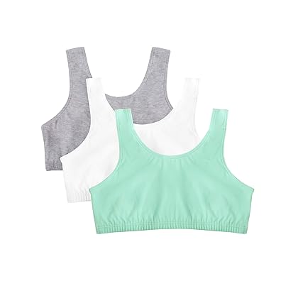 Fruit of the Loom Big Girls' Cotton Built-Up Stretch Sports Bra