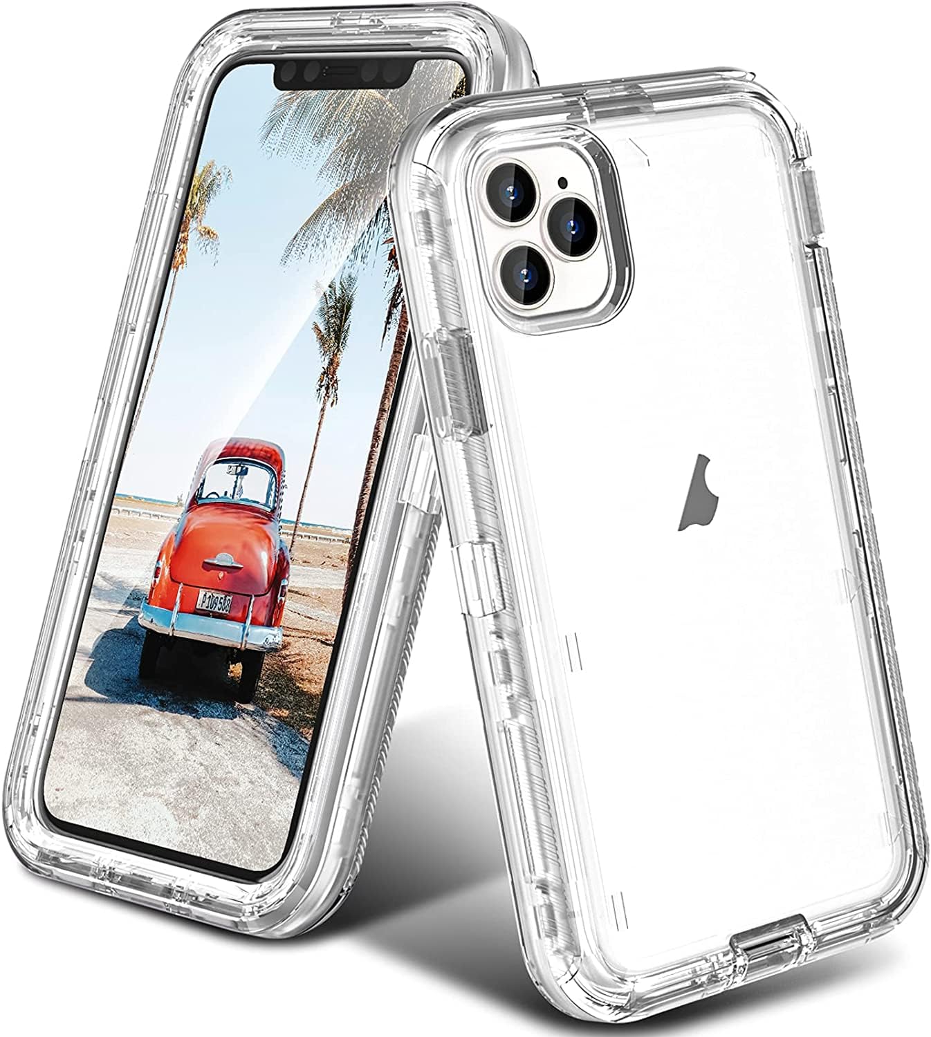 ORIbox for iPhone 14 Pro Max Case Clear, [10 FT Military Grade Drop Protection], Transparent Heavy Duty Shockproof Anti-Fall Case for iPhone 14 Pro Max Phone Case,6.1 inch,3 in 1, Crystal Clear