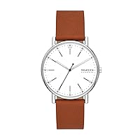 Skagen Signatur Minimalist Men's Watch with Stainless Steel Bracelet, Mesh or Leather Band