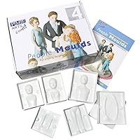PME People Mold for Cake Decorating, Set of 4, Standard, White