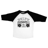 Brooklyn Kids Shirt/BKLYN/Unisex Raglan Baseball Tee for Kids/NYC