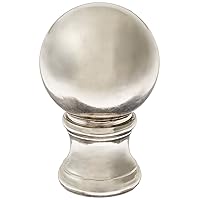 American Pride Lampshade Co. FN34-PN86 Decorative Finial, Polished Nickel, 1