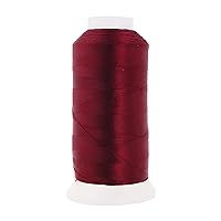 Mandala Crafts Burgundy Heavy Duty Thread - #69 T70 210D/3 1500 Yds Polyester Thread for Sewing Machine Outdoor Marine Jeans Leather Thread Drapery Upholstery Thread